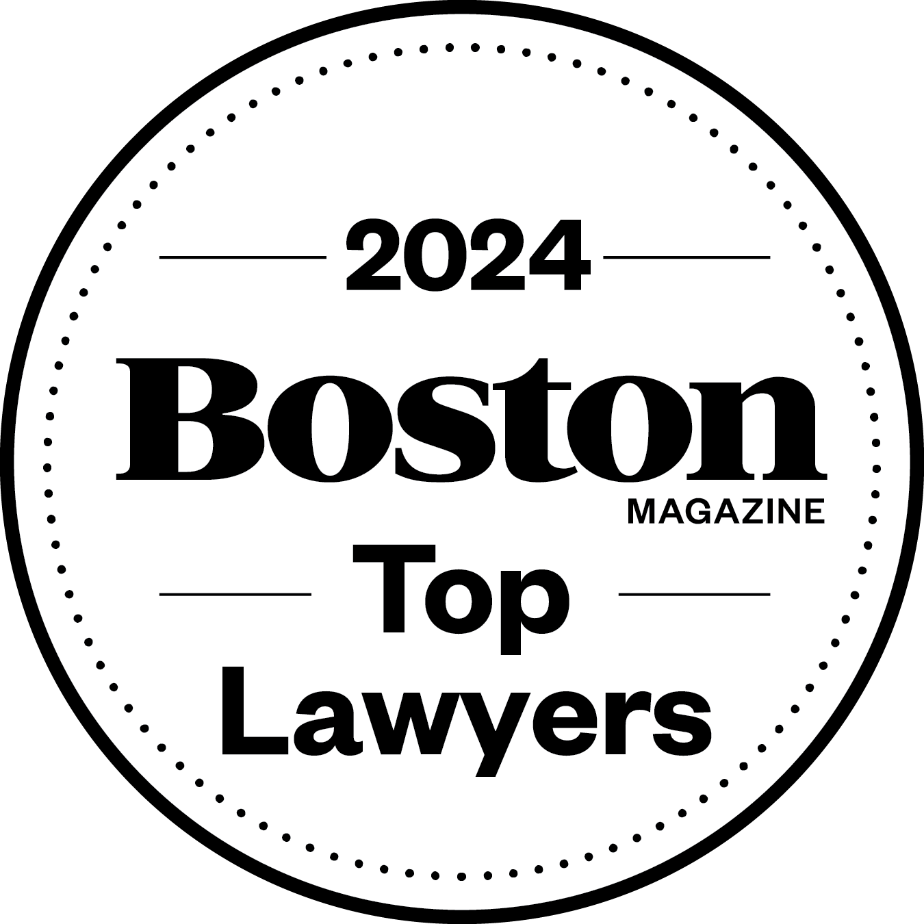 BOSTON MAGAZINE’S TOP LAWYERS OF 2024